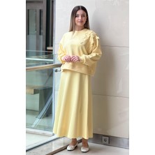 Missemramiss 4871  Alaera Nakışlı Bluzlu  Takım