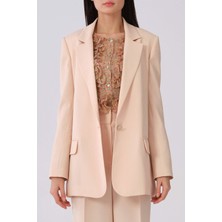 ROMAN Tek Düğmeli Ceket  Bej Y2116004_024