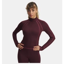 Under Armour Kadın Ua Coldgear Textured Yarım Fermuarlı Uzun Kollu T-Shirt 6003998-600