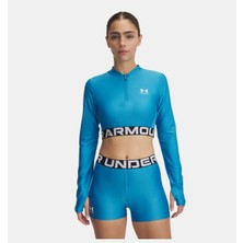 Under Armour Kadın UA HeatGear Rib 1/4 Fermuarlı Uzun Kollu T-shirt