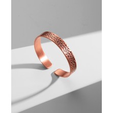 Sırlı Sepet Dövme Desenli 5 Motifli Prime Bakır Bilezik