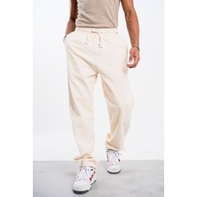 Denim Republic Erkek Bej Bol Pantolon Gabardin