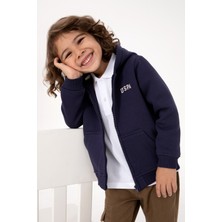 U.S. Polo Assn. Erkek Çocuk Mürdüm Fermuarlı Kapüşonlu Sweatshirt 50313852-VR074