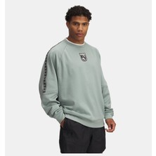 Under Armour Erkek Ua M's 96 Terrace Crew Neck Sweatshirt Düz Desenli Rahat Kesim 1390111-348
