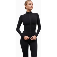 Because Of Alice Base Sculpting Zip Up Jacket Şekillendirici Fermuarlı Kadın Ceket