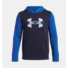 Under Armour Erkek Çocuk Ua Rival Fleece Colorblock Graphic Kapüşonlu Sweatshirt 6004994-402