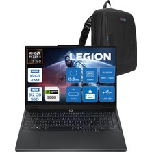 Lenovo Legion 5 Amd Ryzen 7 260 16GB Ddr5 512GB SSD 8GB/RTX5060/115W 15.3" Wuxga IPS 300NITS 100% Srgb 165Hz Windows 11 Home Taşınabilir Bilgisayar L83M00070TRH01 + Zettaçanta