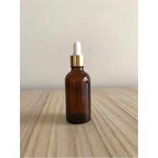 Ziylan Kahverengi  Cam Şişe Damlalıklı  Sarı Kapak Beyaz Emzik Şişe 30CC 100 Adet