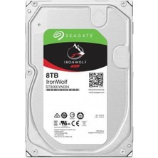 8 Tb Seagate 3.5 Ironwolf Sata3 7200RPM 256MB ST8000VN004 (3 Yil Resmi Dist Garantili)