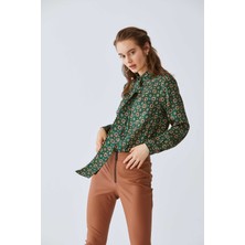 ROMAN Deri Görünümlü  Pantolon Taba K2012035_022