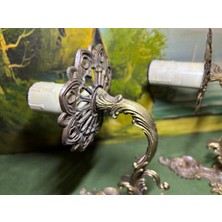 TT Bir Çift Antika Avrupa Pirinç Aplik - 20 cm 20 cm Ölçülerinde