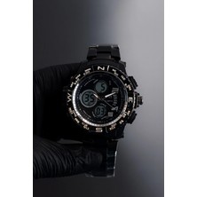 Ticarto Su Geçirmez Çelik Analog ve Dijital Saat