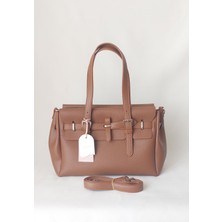 261AÇ316 Model Sarach Marka Taba Renk El ve Omuz Çantası