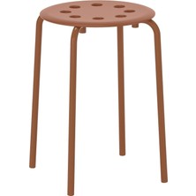 IKEA Marıus Tabure Kırmızı Kahverengi 45 cm