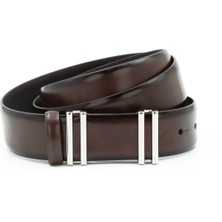 Nappa Hakiki Deri 3,50 cm Pimli Toka Klasik Erkek Kemer - Tuna KMR101