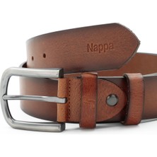 Tuna Nappa Hakiki Deri 4,00 cm Spor Erkek Kemer - KMR252