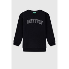 United Colors Of Benetton Erkek Çocuk BNT-B23342 Sweatshirt Siyah