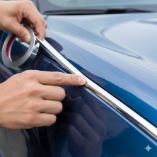 Extra Market Bmw E60 Uygun 18MM 5 Metre 3D Krom Nikelaj Şerit – Panjur ve Kapı Dekor Çıta Kaplama