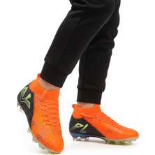 Playup Turuncu Siyah Bilekten Çoraplı Unisex Krampon GK-252-153 G