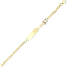 Assos Pırlanta Altın Çocuk Künye - 14K