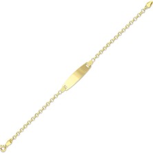 Assos Pırlanta Altın Çocuk Künye - 14K