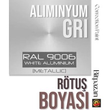 Flea Market Metalik Aliminyum Gri Rötuş Boyası 20ML - RAL9006