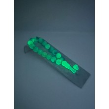 Han Ticarethane Karanlıkta Yeşil Parlayan Mavi Renkli Kedi Gözü Tesbih