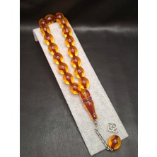 Han Ticarethane Turuncu Renk Özel Döküm Maskot Model Toz Kehribar Tesbih