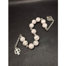 Han Ticarethane 11'li Zaza Model Beyaz Doğal Taş Havlit Tesbih