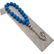 Han Ticarethane Küre Kesim Mavi Havlit Doğal Taş Maskot Efe Tesbih