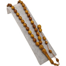 Han Ticarethane Kahverengi Imame Işlemeli Toz Kehribar Tesbih