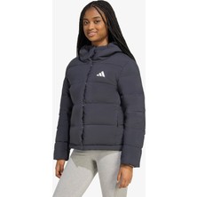 adidas Helionic Climawarm Dolgulu Kapüşonlu Kadın Siyah Outdoor Montu.-