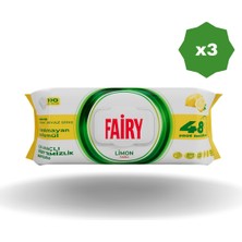 Fairy Yüzey Temizlik Mendili Limon Yağlı 100’LÜ - (3 Adet)