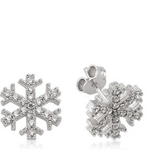 Noip 925 Ayar Gümüş Kar Tanesi Çivili Küpe ST1480002E (292292)