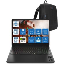 Hp Omen Slim Intel® Core Ultra 9 285H Aı Ddr5 80GB 2tb SSD 8GB/RTX5070 16" Wqxga (2560 x 1600) 240 Hz, 3 Ms 500 Nits IPS WINDOWS11HOME Gaming Laptop CD7J9EAH37+ZETTAÇANTA