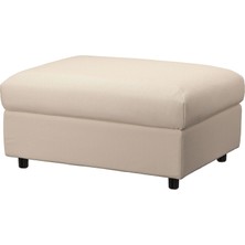 IKEA Vımle Saklama Gözlü Puf Hallarp Bej