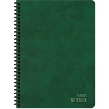 Keskin Color Keskin 16,5*22,5 Alfa Çizgisiz Spiralli Sert Kapak Defter- Yeşil