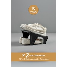 Grimor Life 10 Lu Ayarlanabilir 4 Kademeli Ayakkabı Rampası Ayakkabı Düzenleyici Dolap Içi Organizer