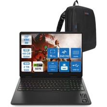 Hp Omen Slim Intel® Core Ultra 9 285H Aı Ddr5 48GB 2tb SSD 8GB/RTX5070 16" Wqxga (2560 x 1600) 240 Hz, 3 Ms 500 Nits IPS Freedos Gaming Laptop CD7J9EAF21+ZETTAÇANTA