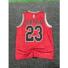 Rodak Spor Chicago Bulls Jordan 23 Kırmızı Basketbol Forması Micro Kumaş