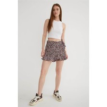 Fashion Friends Fashıon Frıends Kadın Desenli Şort Etek 25Y0183K1