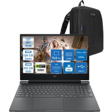 Hp Victus Gaming Intel® Core™ I7-13620H 128GB Ddr5 512GB SSD Rtx™ 5060/8GB Gddr7 15.6" Fhd (1920 x 1080), 144 Hz, IPS,300 Nits Freedos Taşınabilir Bilgisayar C21SFEAF32+ZETTAÇANTA