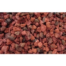 Pomza 10 Litre 3-8 mm Kırmızı Pomza Taşı Lav Taşı Volkanik Ponza
