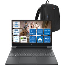 Hp Victus Gaming Intel® Core™ I7-13620H 48GB Ddr5 1tb SSD Rtx™ 5060/8GB Gddr7 15.6" Fhd (1920 x 1080), 144 Hz, IPS,300 Nits Freedos Taşınabilir Bilgisayar C21SFEAF13+ZETTAÇANTA
