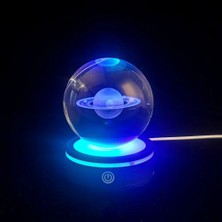 Neonova Usb'li Satürn Tasarımlı Dönen Cam Küre