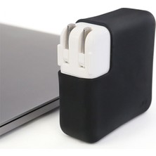 McStorey MacBook Pro 16 Inç M1 M2 M3 Pro Max 140W Adaptör Kılıfı Silikon Darbe Koruma Kablo Düzenleyici