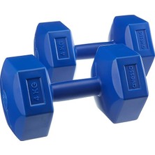 4 kg Plastik Dambıl Set, 2 Adet Toplam 8 kg