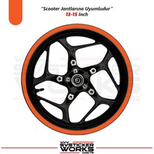 Scooter Sticker Jant Sticker Motor Motosiklet Sticker Dekor Modeli