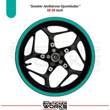 Sv Sticker Works Scooter Sticker Jant Sticker Motor Motosiklet Sticker Dekor Modeli