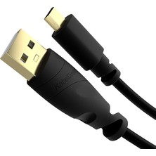 – Mikro USB Kablosu – 1,5m (Usb 2.0, Şarj, Veri Kablosu, Siyah)